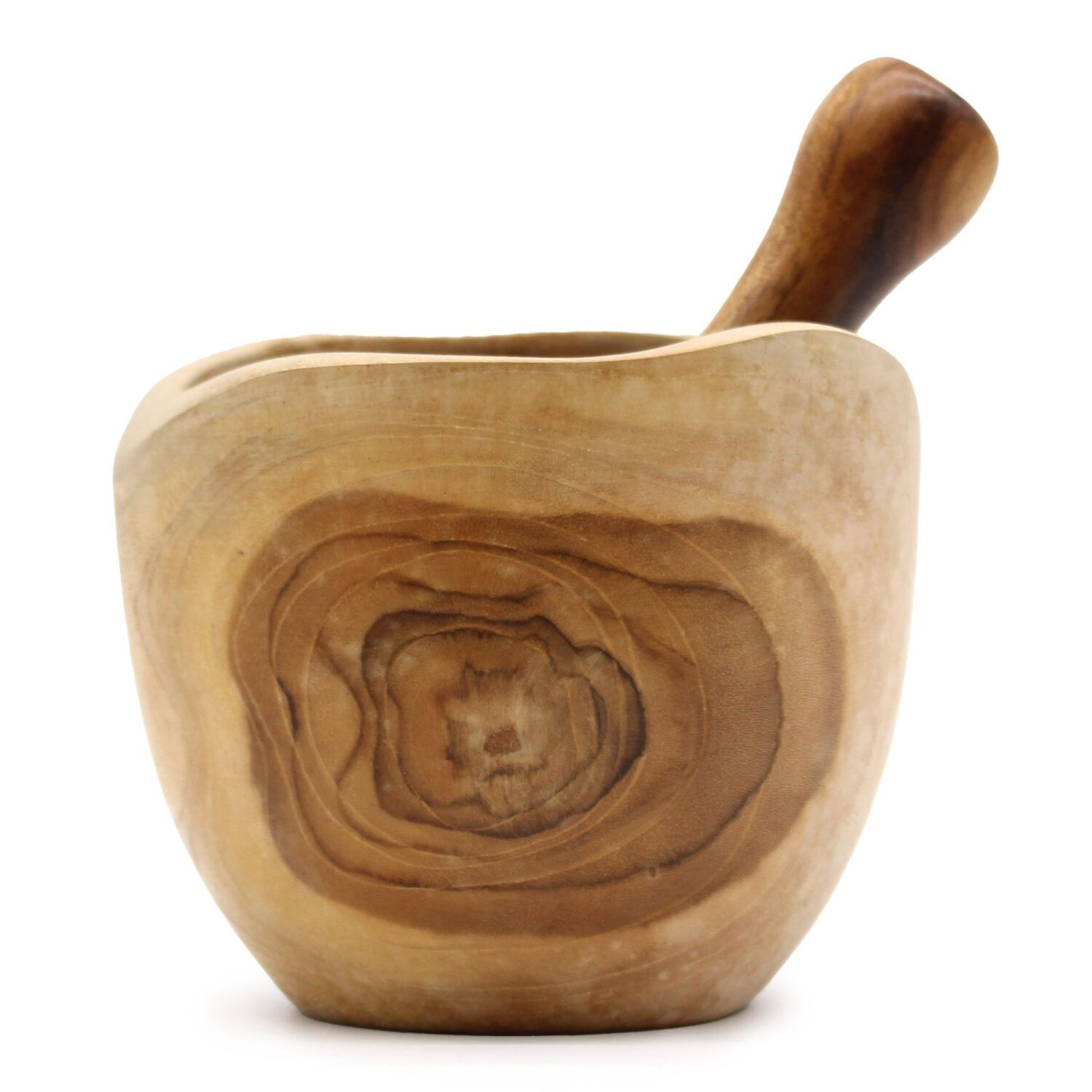 Ergo handmade teak pestle and mortar from Bali